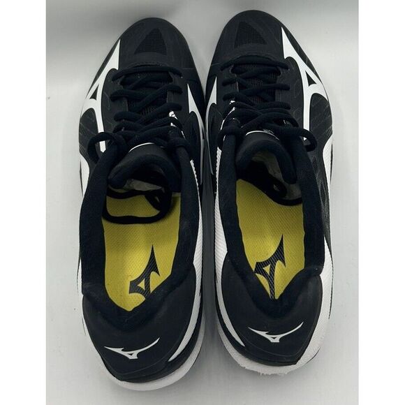 Mizuno‎ Heist IQ Black White Baseball Cleats 320501 Men's Size 12.5 New Display - Picture 4 of 6